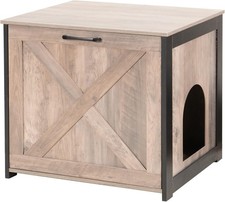 Cat Litter Box Furniture Hidden Cat Litter Box Enclosure Reversible Entrance Can