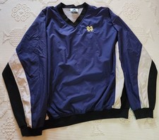 Vintage Mens Adidas Navy Blue Notre Dame Irish NCAA Windbreaker Size Oversized L
