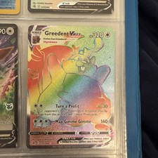 Pokémon Greedent TCG VMAX Rainbow Secret Rare Card 272/264 Fusion Strike on eBay