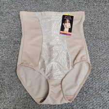 Maidenform Brief Shaper Beige Nude High Waist Hi Cut Ultra Firm Tummy Toner Sz M