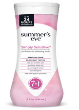 Summer's Eve Simply Sensitive Daily Feminine Body Wash, Removes Odor, 15 Fl Oz