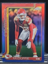 2025 Topps Chrome 154 Trent McDuffie Red White and Blue
