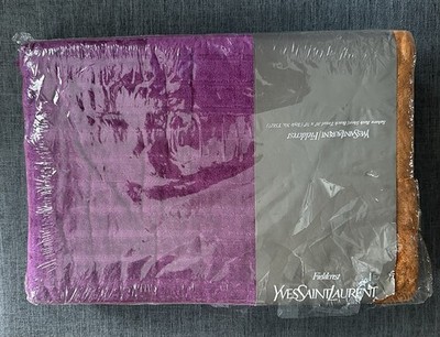 Vintage YSL Yves Saint Laurent Fieldcrest Bath Sheet Beach Towel 36x70 NIP 