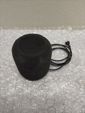 Apple HomePod Gen 1 A1639 PARTS PLAYS MUSIC - Black - READ DESCRIPTION          