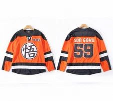 NEW Dragon Ball Z Goku Hockey Jersey