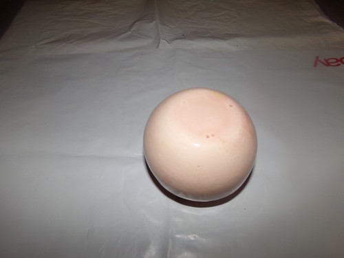 Vintage Ceramic Sphere ashtray Pink Rose Central Pillar 4 Holes for holding Cig - Foto 11 di 13