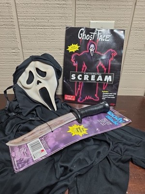 Scream Ghost Face Costume Mask Fun World Halloween Ultd Original S 12 Vintage