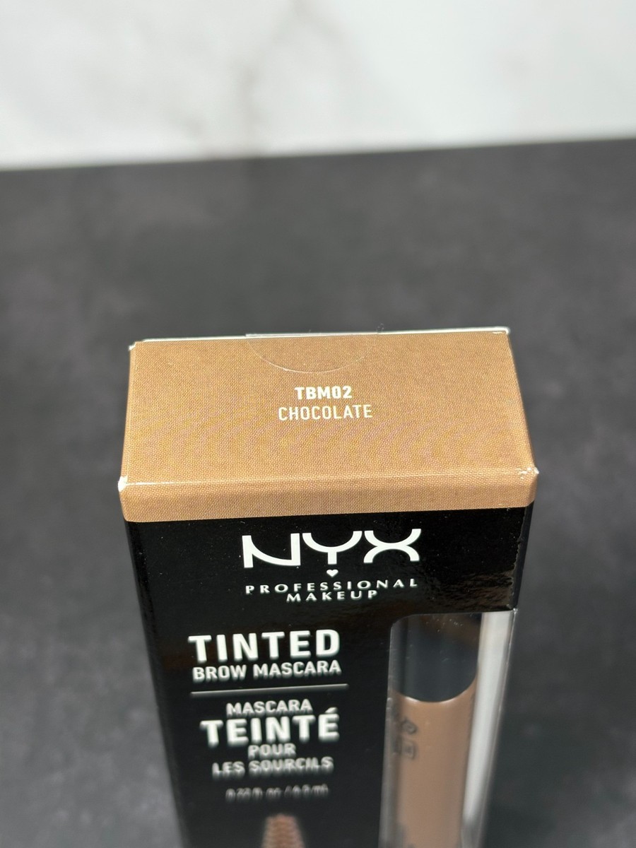 NYX Tinted Brow Mascara Color TBM02 Chocolate .22 Fl Oz - NEW