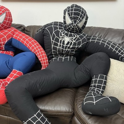 Life Size Stuffed BLACK SPIDERMAN 3 5 Foot TALL. 20 INCHES WIDE TOY FACTORY