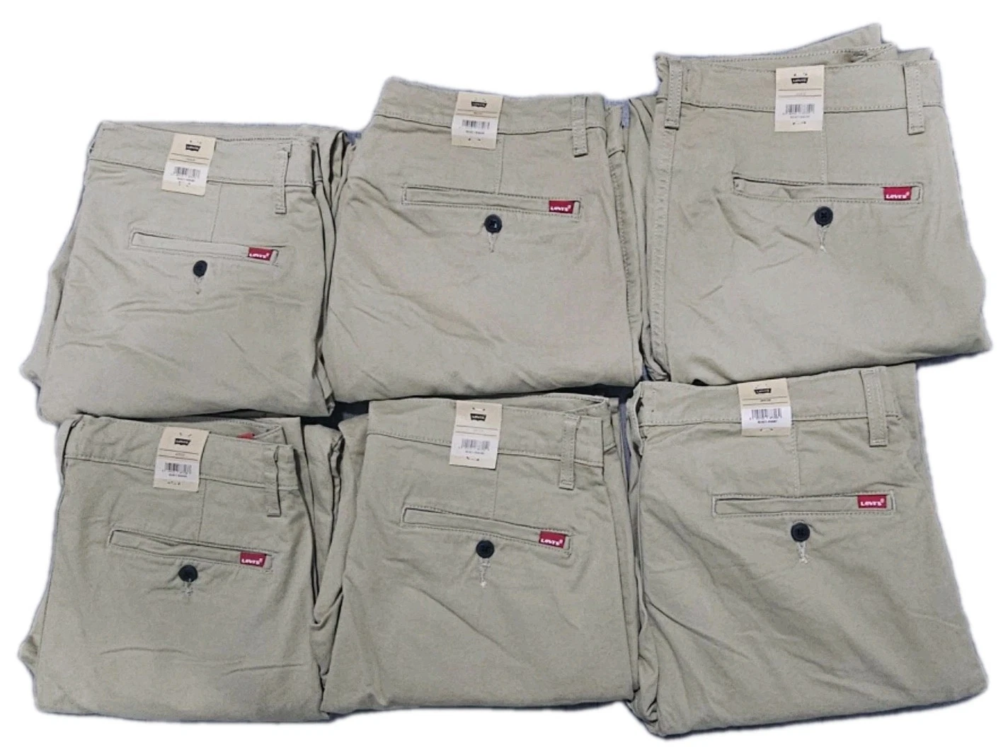 Levis Mens XX Chino Trousers Standard Taper Stretch Beige Trouser All Sizes
Opens in a new window or
