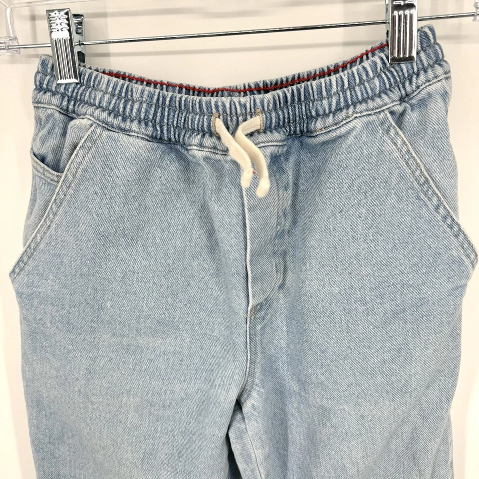 Pantalones de mezclilla Mini Boden Carpenter azul cielo para niños con cordón talla 11 Foto 4 de 4