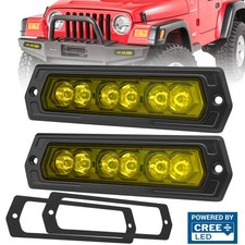 2x 8 120w Flush Mount Cree Led Spot Light Bar Pods Driving Reverse Off Road 4wd