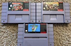 Original Super Nintendo Entertainment System Console SNES Video Game Bundle Too!