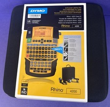 Dymo Rhino 4200 Case Kit All-purpose Labeling Tool Maker 19MM 3/4" Bundle NEW