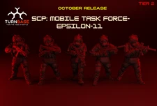 Turnbase Modern Miniatures SCP Mobile Task Force Stalker Zona Alfa Spectre 28mm+
