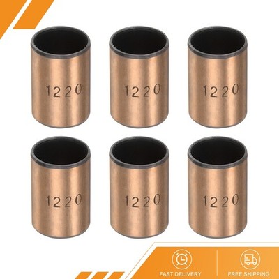 6pack Sleeve Bearings 12mm x 14mm x 20mm Length Wrapped Oilless Bushings