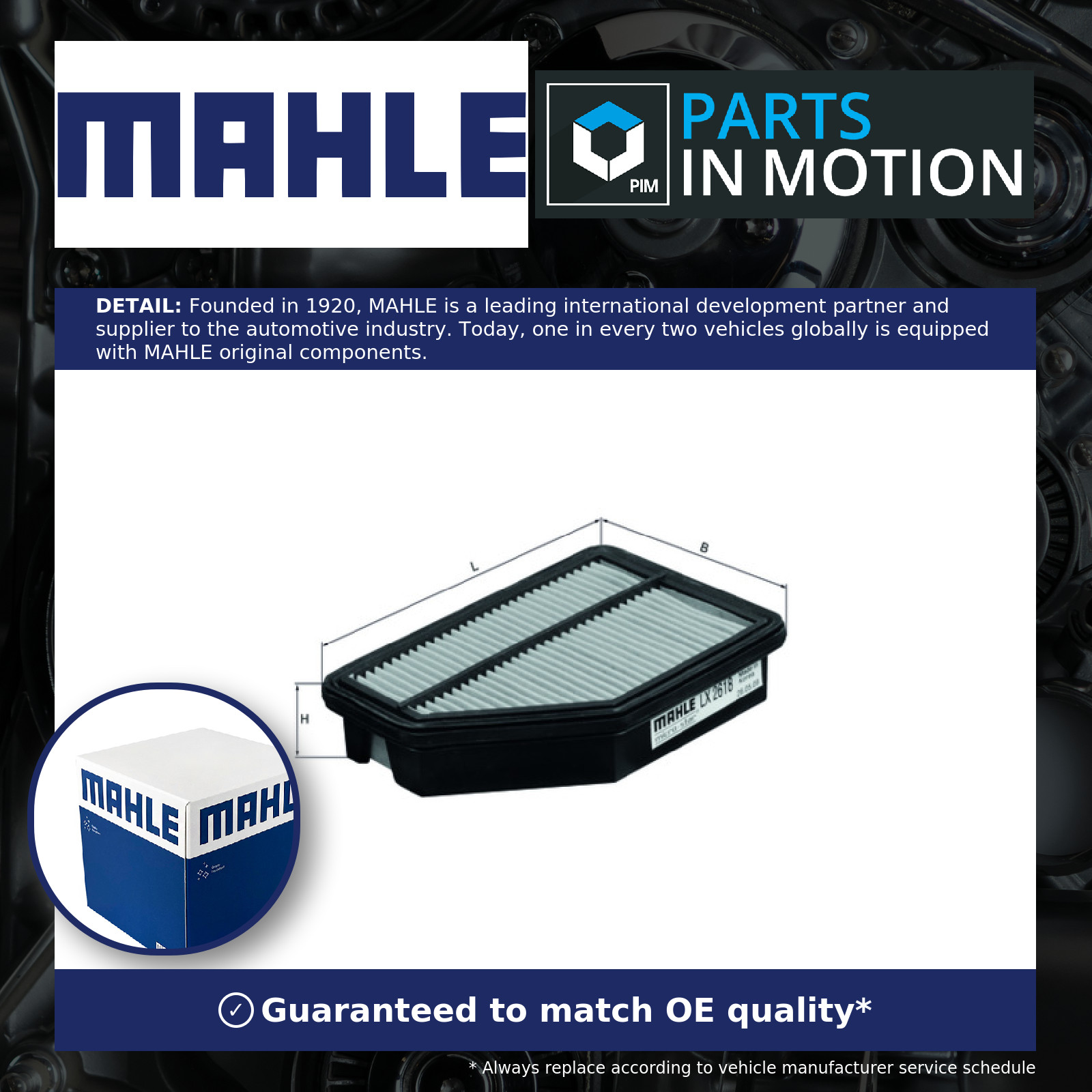 ✅Fits KNECHT LX 2618 HONDA air filter ⭐UK Seller⭐ - Image 2