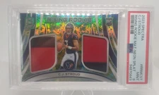 2023 Panini Spectra C.J. Stroud Rising Rookie Neon Splatter Patch #RRM-CST 4/8