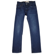 Levi's 511 Jeans Womens 16 Reg Blue Denim Dark Wash Slim Fit Straight Leg Retro