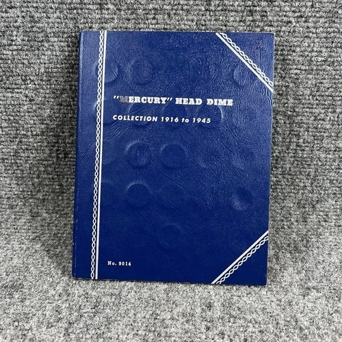 Mercury Head Dime Collection 1916–1945 Album 55 Coins 90% Silver
