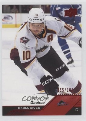 2022-23 Upper Deck AHL Exclusives 55/100 Brendan Gaunce #44 z6b