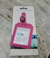 Sherpa Pet  I.D. Luggage Tag Pink.