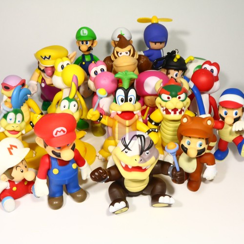 Super Mario Bros. Koopa Morton Yoshi Bowser action figure Nintendo World Doll - Foto 1 di 142