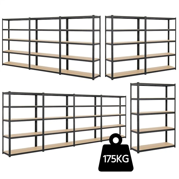 YAHEETECH Werkstattregal Schwerlastregal Lagerregal Steckregal Kellerregal 180x120x45 cm
