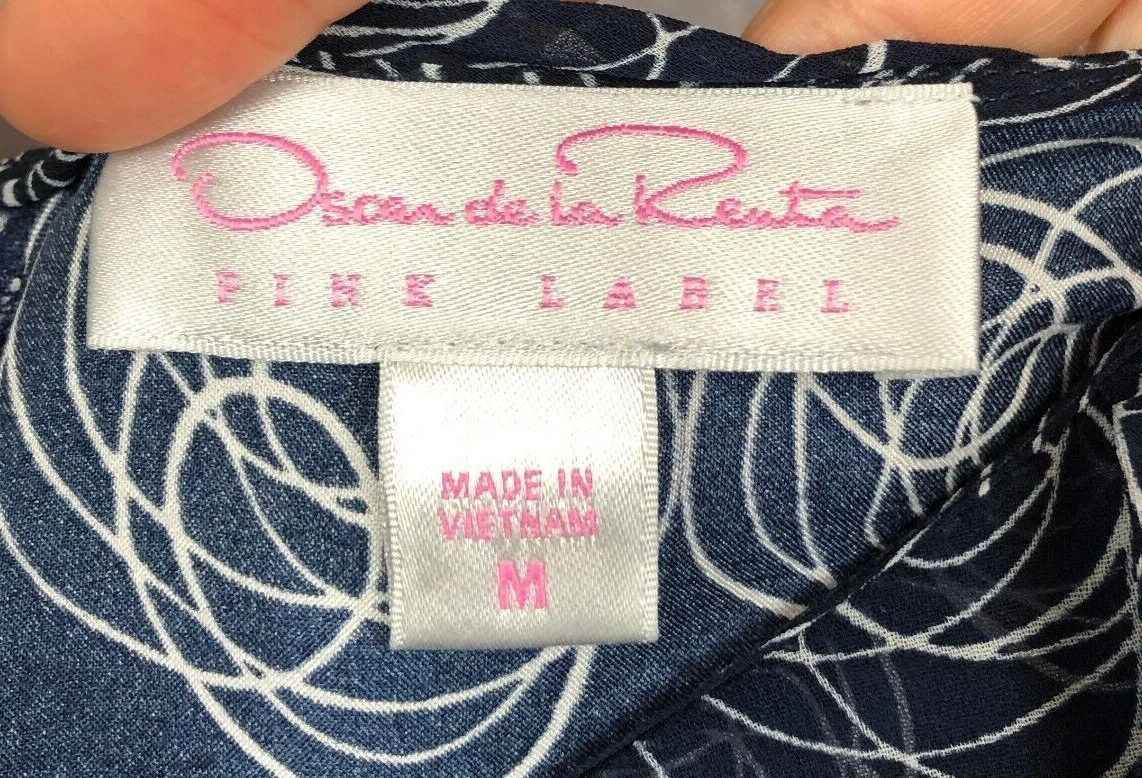 Oscar de la clearance renta pink label dress