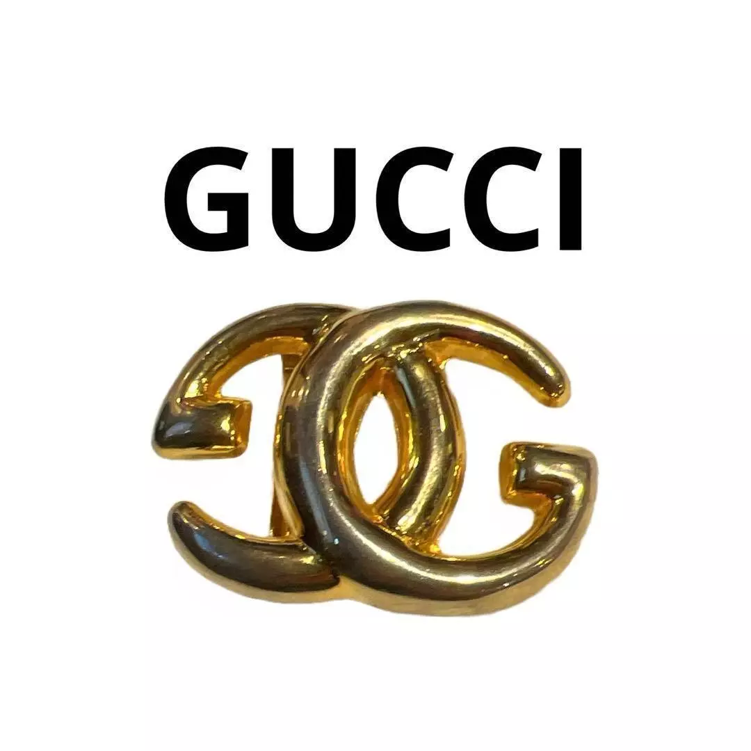 Ancienne boucle de ceinture dorée logo GUCCI GG occasion mais utilisable