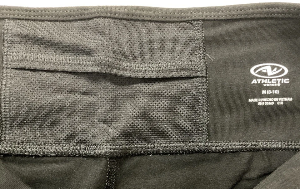 Athletic Works *Pantalón para mujer mediano (8-10) negro” absorbente de humedad con bolsillo trasero Foto 4 de 4