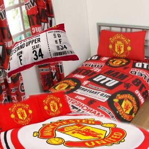 Official Manchester United Football Duvet Quilt Man Utd Bed Set