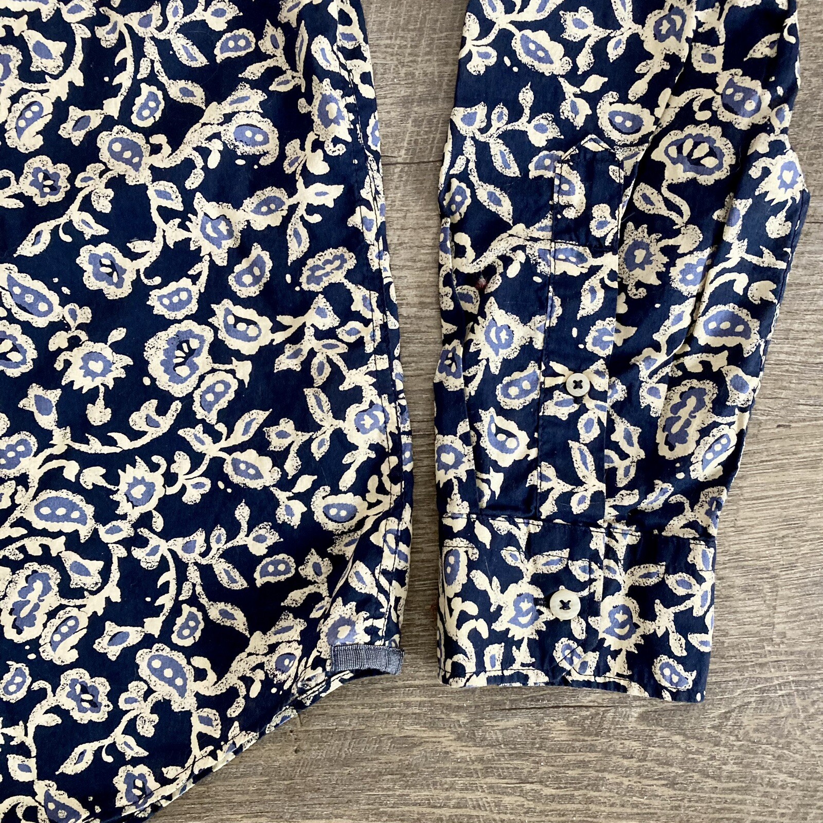 American Eagle Button Front Seriously Soft Paisle… - image 4