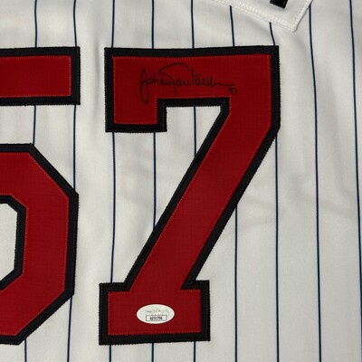 JOHAN SANTANA Minnesota Twins Team Issue Jersey Auto JSA Authentic