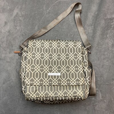Petunia Pickle Bottom Boxy Convertible Diaper Backpack Bag Gray Beige