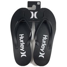 HURLEY Flip Flop Sandals Thong Men's Size 12 Black
