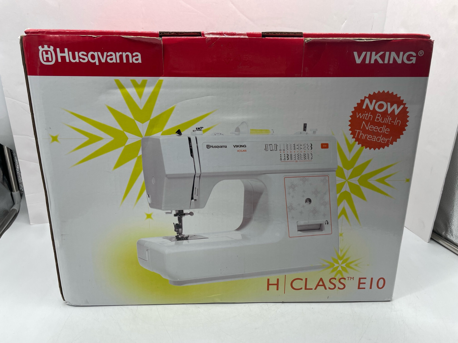 Husqvarna Viking H Class E10 Sewing Machine White BRAND NEW FREE