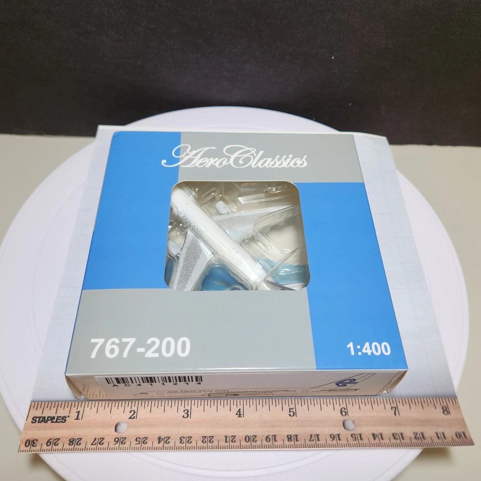 1/400 AIR NEW ZEALAND BOEING 767-200 HYBRID COLORS ZK-NBJ AEROCLASSICS 60 MADE - Image 2 of 4