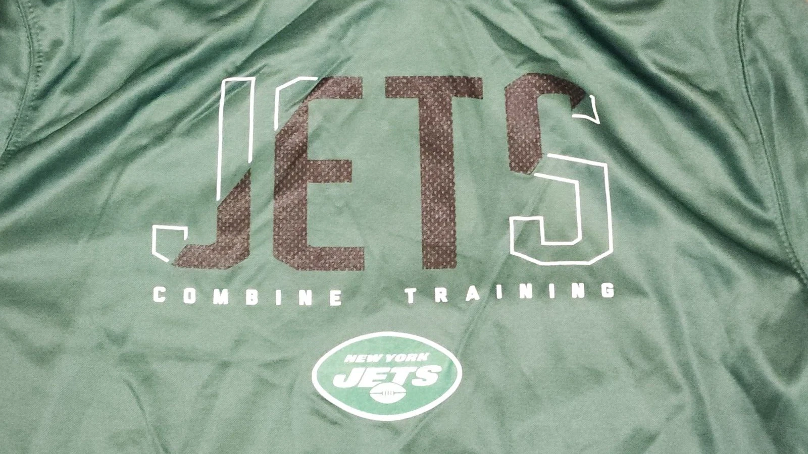 VETEMENTS NEW YORK JETS PULLOVER FELPA CON CAPPUCCIO UOMO LARGE NFL TEAM APPAREL NUOVO CON ETICHETTE!