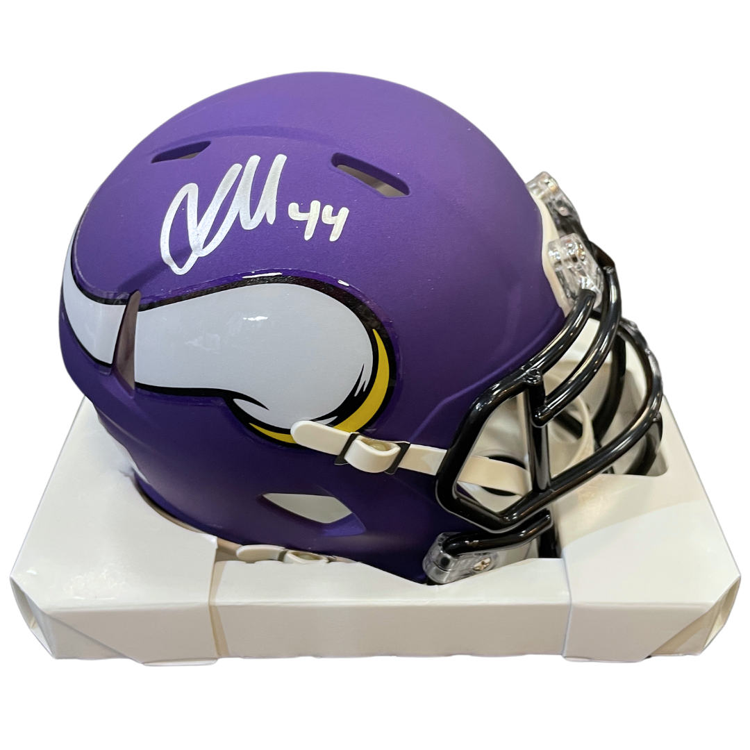 Josh Metellus Autographed Minnesota Vikings Speed Mini Helmet
