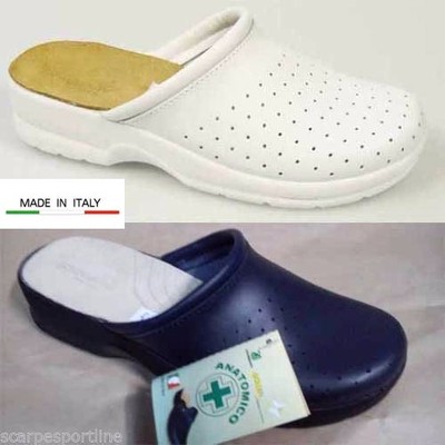 Jinwood Pantofole Bambino In Pelle Bianca - Taglia 17-19, Tacco Piatto, Larghezza Normale