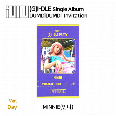 G)I-DLE G-IDLE Single Album Dumdi Dumdi Invitation Photocard Day