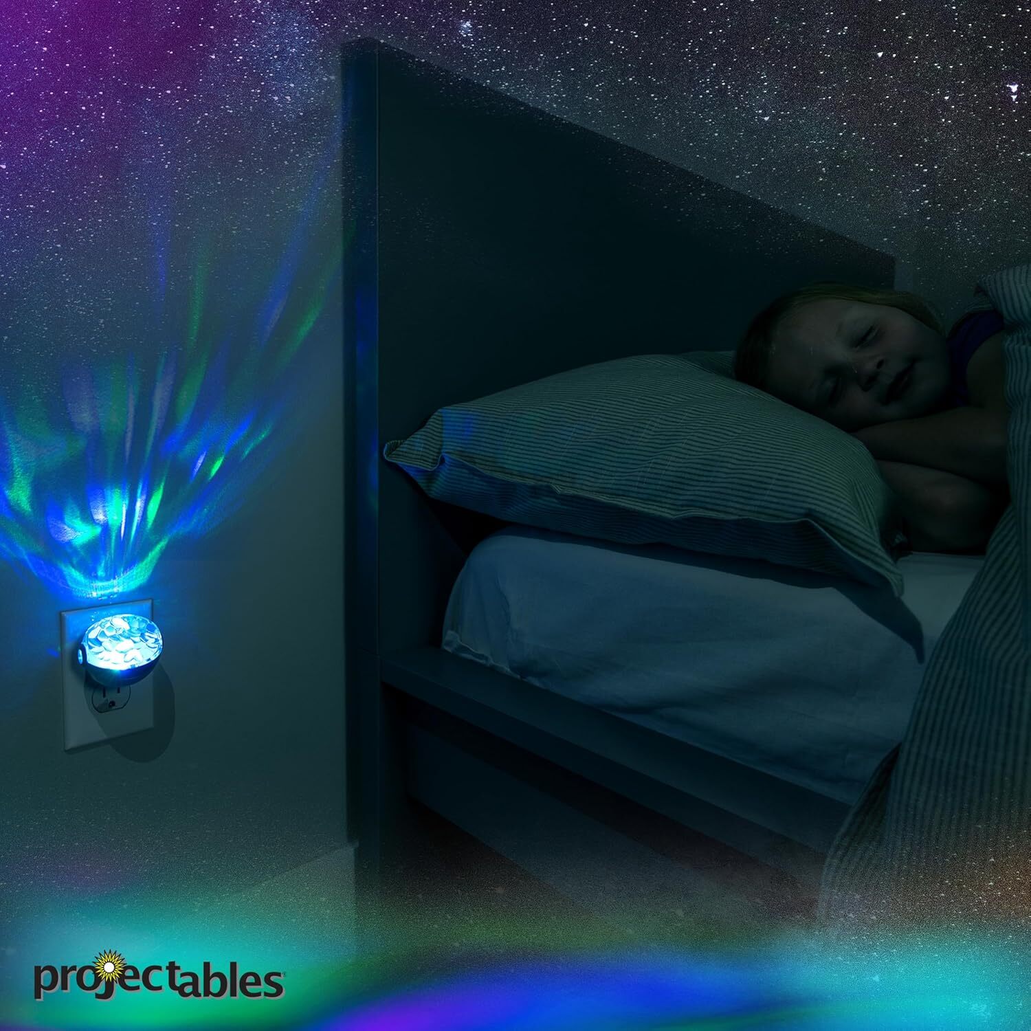 Northern Lights LED Night Light Galaxy Projector Plug In, Galaxy Ceiling Project