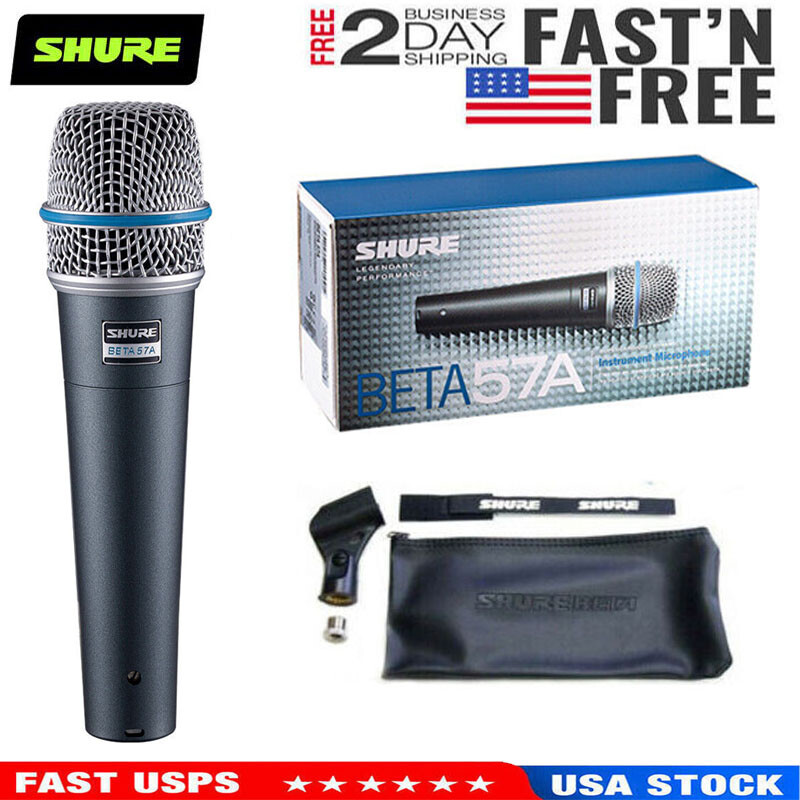 Shure Beta 57A Supercardioid Dynamic Instrument Mic Fast Shipping-image
