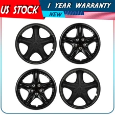 14 Inch Set of 4 Snap On Full Hub Caps Universal Wheel Covers Fit R14 Tire & Rim