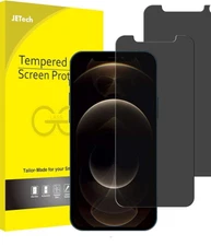 Privacy Screen Protector for iPhone 12 Pro Max 6.7-Inch, Anti Spy Tempered 2pk