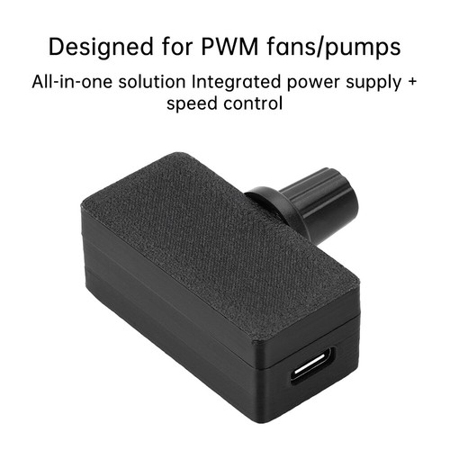 PWM Speed Controller 4Pin Fan Governor TYPE-C USB Power Supply DIY Water Cooling - Afbeelding 17 van 48