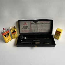 Vintage Outers Pistol & Revolver Cleaning Kit Gun Oil Gunslick Solvent