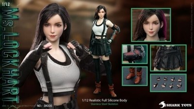 Shark Toys 1/12 SK005 Fantasy Female Warrior Female Tifa Lockhart 