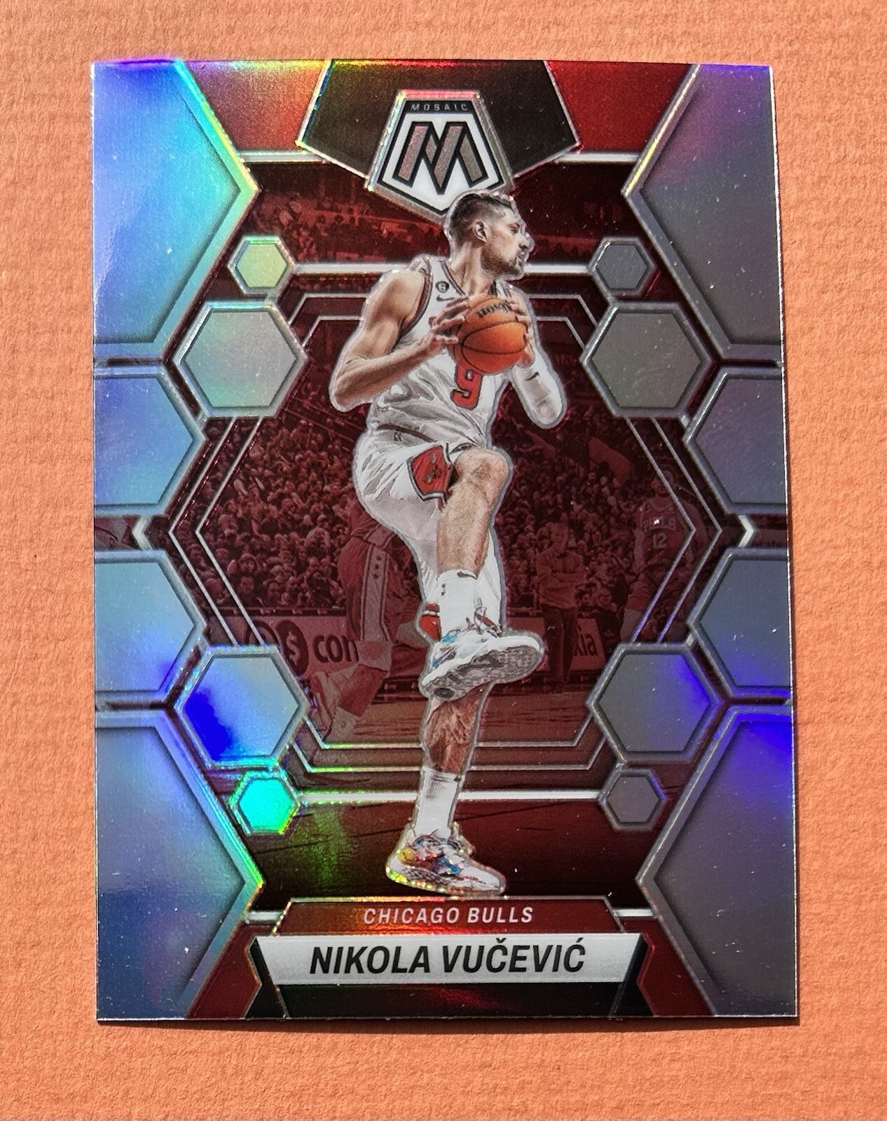 2022-23 Panini Mosaic Silver Prizm #187 Nikola Vucevic Basketball Card
